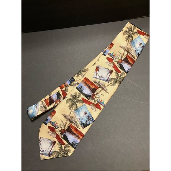 Tropical Prink Silk Tie - Picture 1 of 5